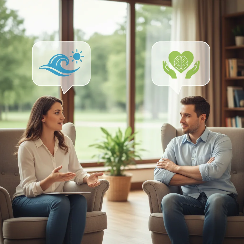 People practicing active listening and empathy in dialogue