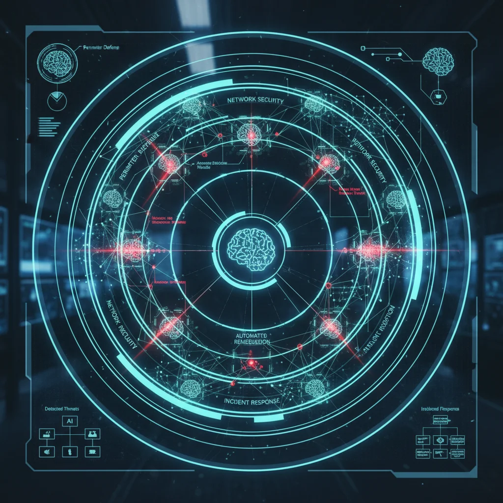 AI-powered anomaly detection in a cybersecurity network