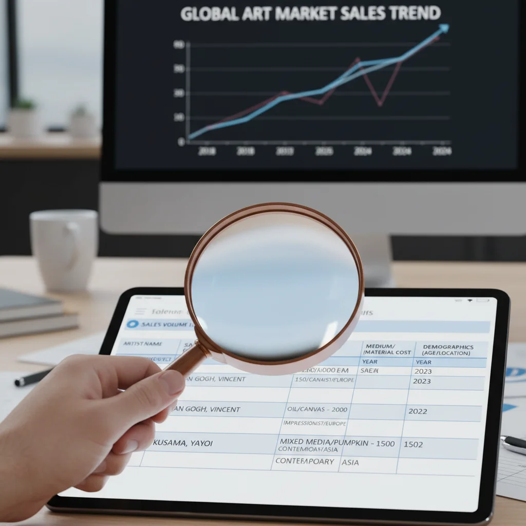Analyzing art market data and trends for strategic pricing decisions.