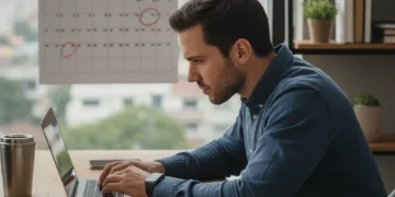 Determined person ready to conquer tasks in 2026