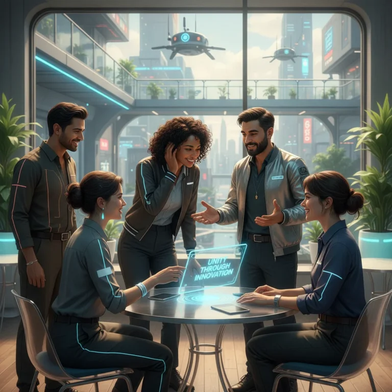 People communicating effectively, building strong relationships in a modern setting.