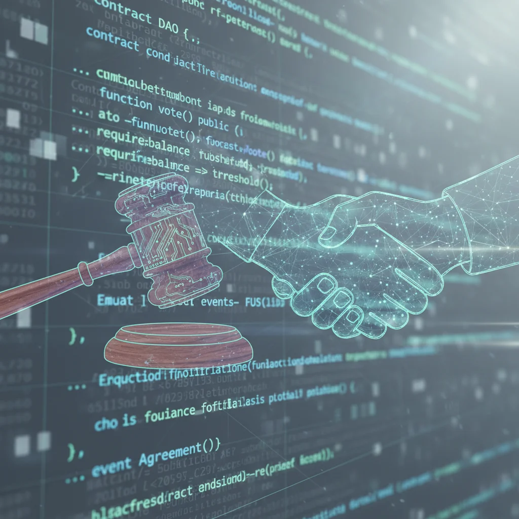 Smart contracts and legal frameworks in decentralized autonomous organizations.