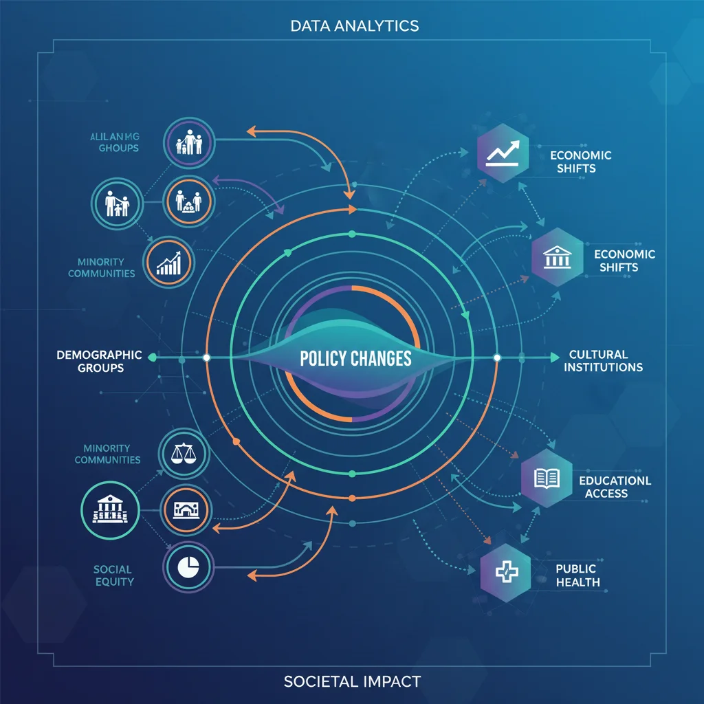 Infographic showing societal impact of policy changes