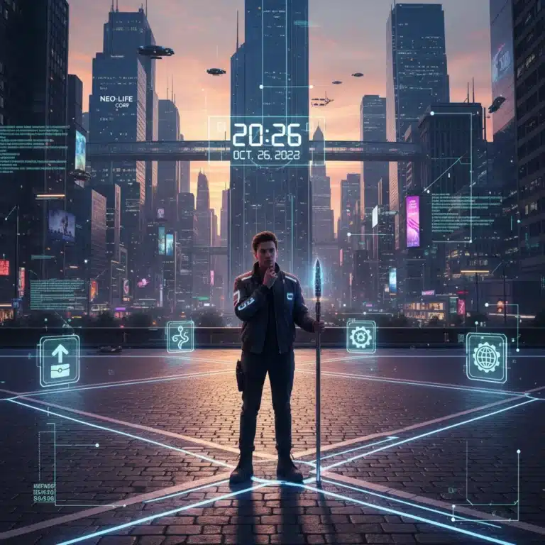 Person at crossroads contemplating future paths, symbolizing adaptive thinking and navigating change in 2026.